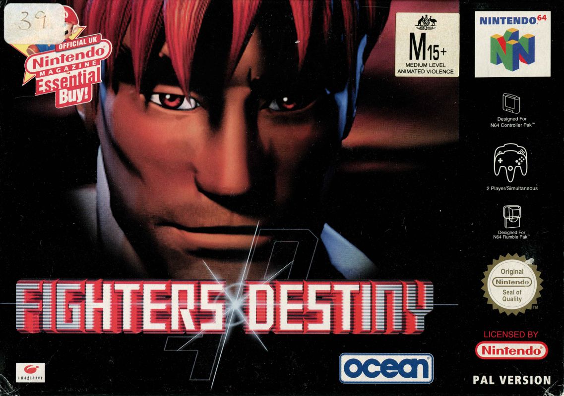 Fighters Destiny box art for Nintendo 64